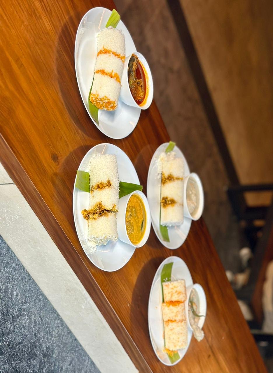 Community gathering at the cafe